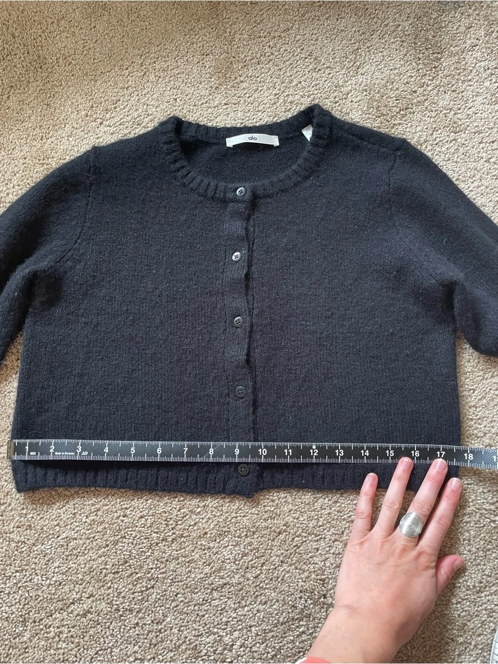 ALO Yoga Cashmere Cropped Cardigan
